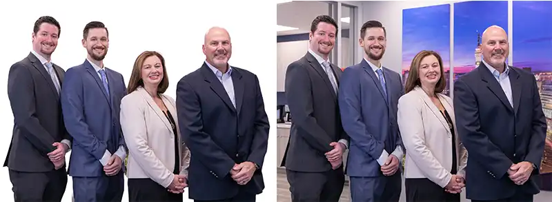 white background difference