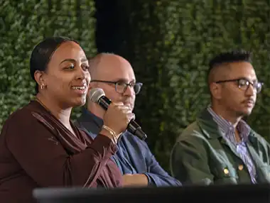 someone speaking at iacsp event